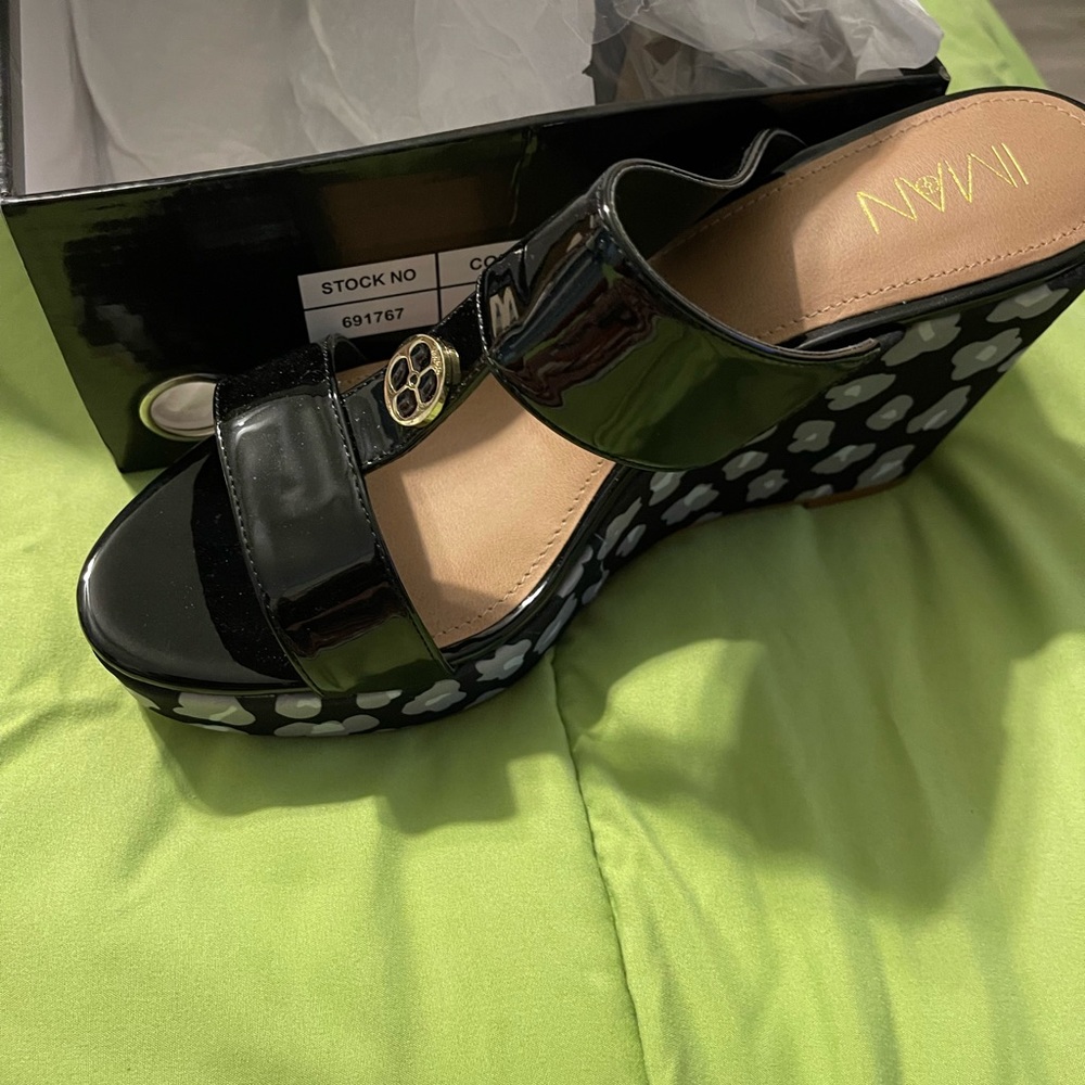 Iman wedge heels